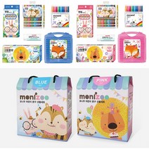모나미문구세트 어린이 선물 모니주 학용품세트, 문구세트 블루