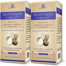 Solgar PM PhytoGen Complex 60 Tablets - Pack of 2 - Pueraria Mirifica - Balancing Formula for Women, 1