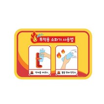 투척용소화기사용법, 1개