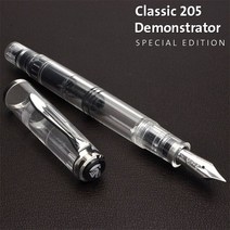 펠리컨 만년필 M205 데몬스트레이터 PELIKAN 투명 축 만년필, EF(극세자)