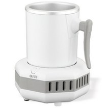 급속냉동컵 미니 제빙기 냉음료 급속냉동기 냉음료, 북유럽 화이트 420mL 50W