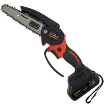 다이와 신제품 21V 충전체인톱 미니 무선 소형 충전 전기톱 풀세트 DCS-600BL