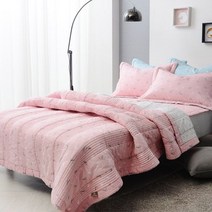 [천삼백케이] [미아트] 라움베딩 리반 60수 아사 순면 워싱 스프레드 SS, 핑크
