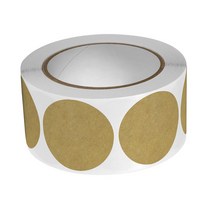 원형 무지 크라프트 스티커 포장 봉인 다꾸 씰링, 크라프트 원형 스티커