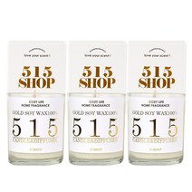 515샵 소이캔들 베스트3향 5온스 캔들 3EA 세트, 라벤더, 3개