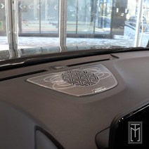 JS automotive 더뉴코나 대시보드 중앙스피커 포인트 몰딩커버 플레이트 기스방지 패널 파츠 드레스업 튜닝용품