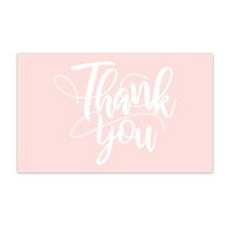 생일축하카드 팝업카드 메세지 세트100장 세트Thank You Cards 비즈니스 용품 주, 07 Q7
