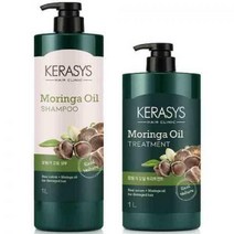케라시스 모링가 오일 대용량 샴푸/트리트먼트 린스 1LX2개 (택1) (손상모용), {AA2} 샴푸 2개