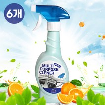 다목적 세정제 기름때 곰팡이 제거 욕실청소 주방용 멀티클리너 청소세제 마루 바닥 타일 실리콘 줄눈 찌든때 박테리아 항균 살균 뿌리는 세제, 6개입