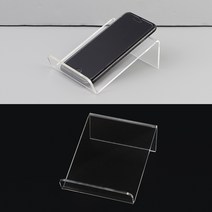 소형 기울어진 진열대 핸드폰 거치 탬플릿 홍보