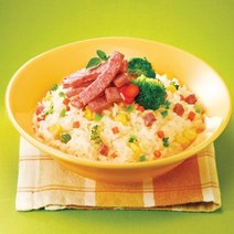 밥먹는사람들 볶음밥 밀키트 햄야채볶음밥 냉동볶음밥추천 재료 간편식 300g, 300g 1팩