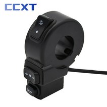 전동스쿠터 스로틀 소형전기차 바이크 오토바이 전기 자전거 스쿠터 ATV 쿼드 22mm 핸들 바 범용 부품 스위치 헤드 라이트 턴 신호 켜기/끄기 3 In 1, [01] 3 In1 Switch, 01 3 In1 Switch