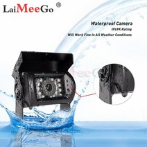화물차후방카메라 지게차 화물차 트럭 블랙박스 12-24v 중장비 4 핀rca 차량 자동차 후면보기 카메라 연장 케이블 rv 버스 트레일러 ir 야간 투시경 방수, 모델 2
