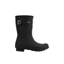 (W) 헌터 오리지널 쇼트 레인 부츠 블랙 (W) Hunter Original Short Rain Boots Black