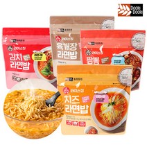 물 붓고 5분~ 간편한 즉석밥! 두리두리 라면밥x3종 세트! 등산 낚시 캠핑, 짬뽕라면밥 3개