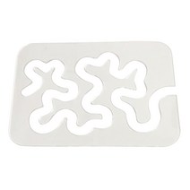 GHSHOP 투명 아크릴 퀼트 템플릿 및 프레임 재단사 DIY 바느질 절단 눈금자 도구