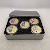 1926- 여왕 엘리자베스 2 세 금 기념 동전 왕실 도전 소장용 메달 기념품 선물, [18] Queen Set3