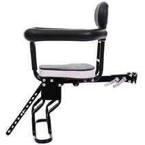 자전거 애기 앞좌석 시트 킥보드 아기의자 보조안장, 블랙 서스펜션 풀 엔클로저 시트-비 퀵 릴리스