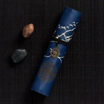 가죽필통 PU 가죽 연필 가방 클래식 한국 편지지 펜 케이스 빈티지 보물지도 나침반 패턴 사무 용품 크리스, 11 new dark blue