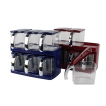 감미세트 1호 2호 조미료병 양념보관통 (블루 레드) 1단 2단 일신, 감미세트-1단+2단(레드)