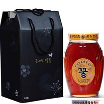 [지리산토종꿀농원] 천연토종꿀 100% 2.4kg 유리병(명품꿀)고급선물, 1개