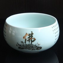 발우 공양 소리 그릇 불음 싱잉볼 명상볼 WF903, 분청불자심경12.7cm