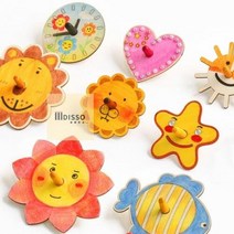 초등학생 만들기 키트 유아 어르신프로그램 나무팽이 재료 팽이심포함, 둥근해