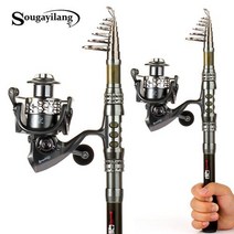 Sougayilang 1.8 m-3.3 m 스틱 낚싯대 탄소 섬유 낚싯대 1000-5000 릴 물고기 올타 스피닝 텔레스코픽 낚싯대 세트, 3.3m and 3000_17