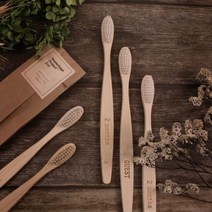 [정품 Nopackage Project] 대나무칫솔 부드러운미세모 밤부우드, 단품