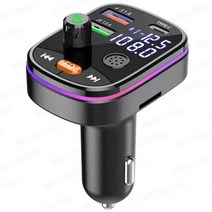 신제품 PD 20W USB 고속 충전기 FM 송신기 블루투스 2022 핸즈프리 자동차 라디오 모듈레이터 MP3 플레이어 듀얼 디스플레이 5.0, Q10