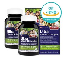 노블 울트라 비타민B 컴플렉스 90정 x 2병 남성 여성 청소년 수험생 피로회복 비타민B 영양제 비오틴 엽산 나이아신 판토텐산 8종 활력비타민 영양제, 90캡슐