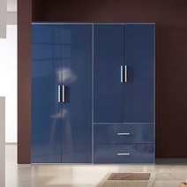 동서가구/착불 엘거스 2단서랍 옷장 이불장 1600세트 DF921767, 이불장[선반], 네이비