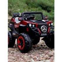 전동차 충전식 사륜 구동 원격 조종 스쿠터 차 완구, 블루 사륜구동+12V24A 방폭 리튬배터리