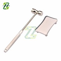 차량용 망치 캠핑망치 미니망치 시계 도구 망치 금속 부드럽고 단단한 고무 머리가 달린 이중 목적 망치 시계 유지 보수 도구, 160mm 원형 망치