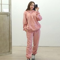 이힝 포근 기모 후드티 긴팔 조거 상하의 트레이닝세트