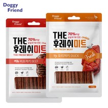 퍼피 근육성장도움 고기육포 2종6봉 저염식 애견건식 강아지사이트추천 져키스틱