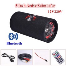 바닥 우퍼 시트 12인치 차량용 박스 카오디오 가정용오토바이 베이스 스피커용 블루투스 라디오 기능이 있는 5인치 12v24v110v220v 자동차 활성 실린더 서브 실린더