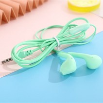 전화 이어폰 & 헤드폰Olaf 휴대용 스포츠 8 색 이어폰 유선 슈퍼베이스 내장 마이크 포함 3.5mm 핸즈프, 04 Green