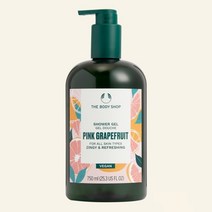 더바디샵 대용량 핑크 그레이프후룻 바디워시, 750ml, 1개