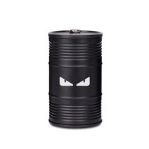 차량용 플랫 도어 사이드 걸이식 뒷좌석 커버 포함 비산방지 재떨이 자동차 인테리어 소품 아이디어, 작은 괴물-블랙, 하나