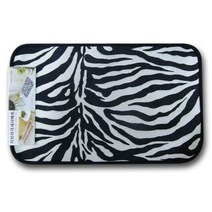ZP_호피 지브라 극세사매트 -O/발매트/발닦이/욕실용품/욕실매트/발메트, 소_호피