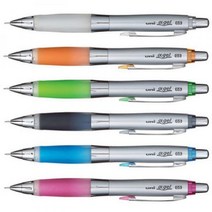 각인/유니 알파겔 흔들샤프 M5-617 낱개 0.5mm 고급샤프, 화이트 - 각인함