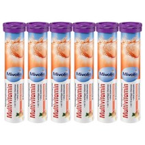 독일 미볼리스 발포 멀티 종합 비타민 태블릿 20정X 6개 Mivolis Multivitamin Effervescent Tablets