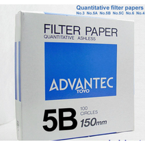 정량여과지 No5B (ADVANTEC) 90mm-110mm 필터 페이퍼 FILTER PAPER Quantitative 어드밴텍 TOYO, 90mm (TY5B-090)