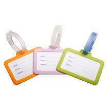국산 실리콘 여행용 캐리어 러기지 보급형 네임택 PVC