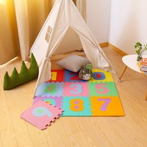 다드림 EVA 숫자 퍼즐매트 놀이방매트 숫자놀이 어린이집매트 층간소음 10P 30cmX30cmX1.2cm