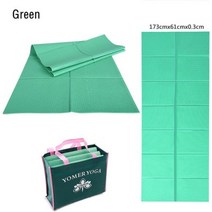 요가밴드 라텍스밴드 근력 탄력 필라테스 밴드 휴대용 접이식 PVC 요가 매트 358mm 운동 패드 초보자용 두꺼운 미끄럼 방지 체육관 피트니스 놀이, Green 3mm