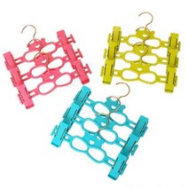 플라스틱바지걸이3P 집게걸이 행거 옷걸이 치마걸이 바지걸이, 1