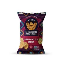 Siete 곡물 프리 감자 칩 글루텐 | 비건 과자 스낵 치폴레 BBQ 5.5온스(6개 팩), Chipotle BBQ_5.5 Ounce (Pack o