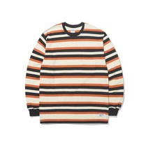 [정품/이벤트] 크리틱 CRITIC 포켓 스트라이프 티셔츠 오렌지